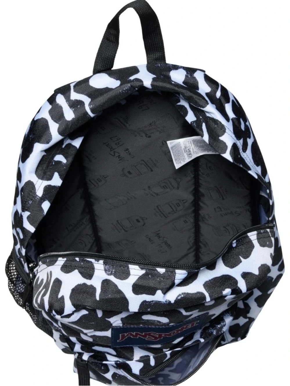 JanSport Essential 24L Backpack Groovy Grooves Black Print NEW